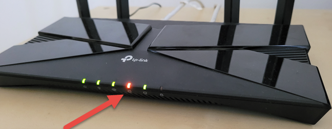 Il LED Internet sul router TP-Link