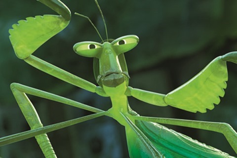 Mantis voiced by Seth Rogen in KUNG FU PANDA 3