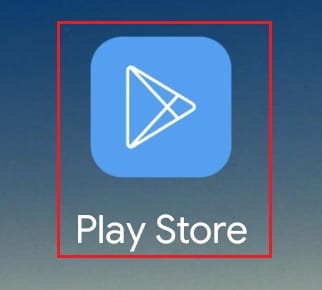 แตะที่ไอคอนแอป play store ให้เกียรติ Play