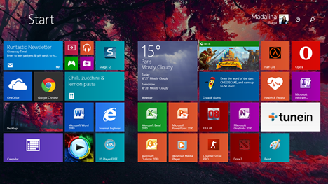 nhóm, phím tắt, Windows 8.1