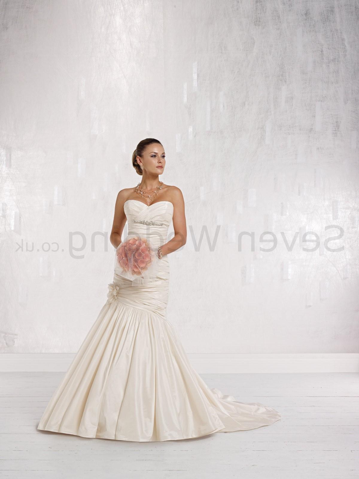 Taffeta Strapless Sweetheart Neckline Mermaid Wedding Dress