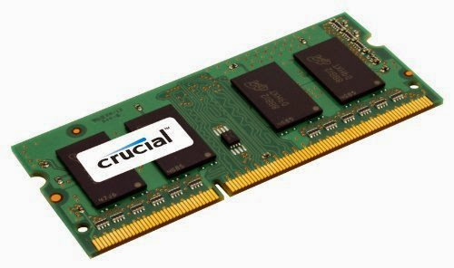  Crucial Technology CT12864AC800 1 GB 200-pin SODIMM DDR2 PC2-6400 CL=6 Unbuffered NON-ECC DDR2-800 1.8V 128Meg x 64 Memory