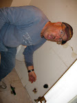 My Dad affected by the sewer fumes, presumably... (I see where I get my weird faces from)