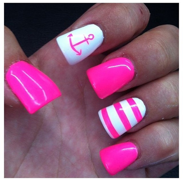 EASY PINK NAIL ART DESIGNS FOR WOMEN - Reny styles