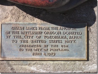 IMG_3387 Battleship Oregon Memorial Marine Park Plaque in Tom McCall Waterfront Park in Portland, Oregon on September 7, 2008