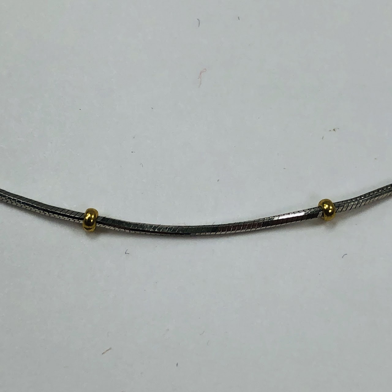 18K White and Yellow Gold Necklace