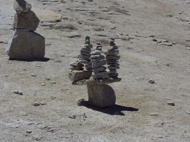 elaborate rock stacking