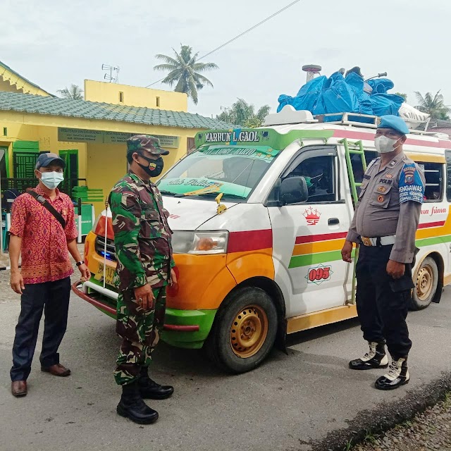 Team Gempur Covid 19 Polsek Tanjung Beringin Laksanakan Ops Yustisi 