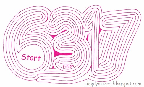 Bonus Maze: 6 3 17.  A printable pink maze for a wedding.