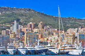 Monaco super yacht fleet-- good mark boats for sailing