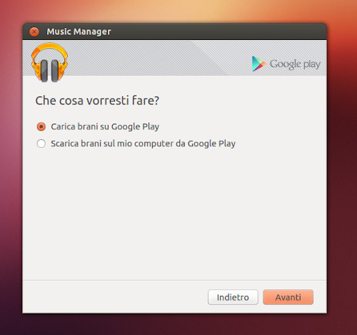 Google Play Music Manager su Ubuntu Linux