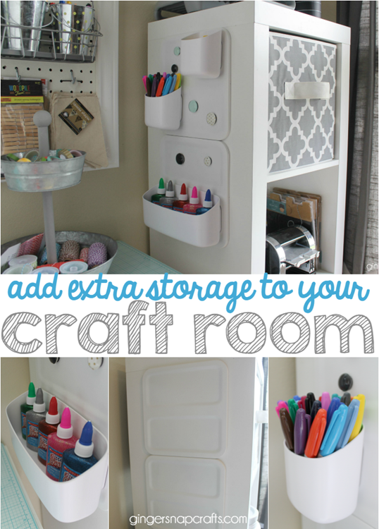 add extra storage to your craft room #crafts   #organization