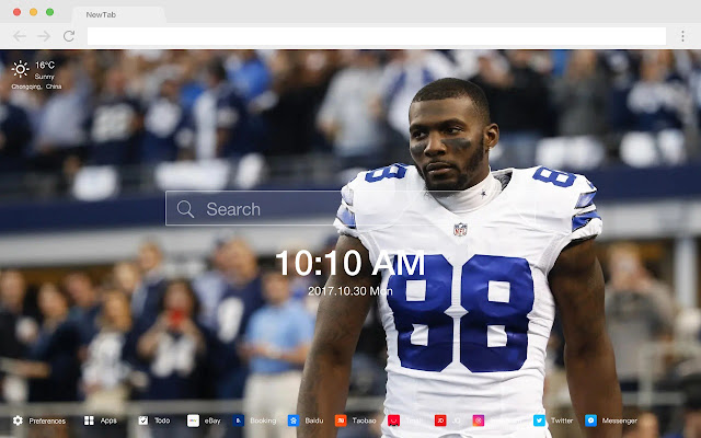 Dallas Cowboys Popular NFL HD New Tabs Theme