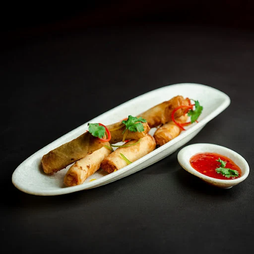 Paneer Spring Rolls (Without Onion & Garlic) (6pcs)