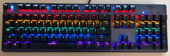 El teclado mecánico Trust GXT 865 Asta