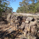 Retaining wall near the top of Devines Hill (163108)