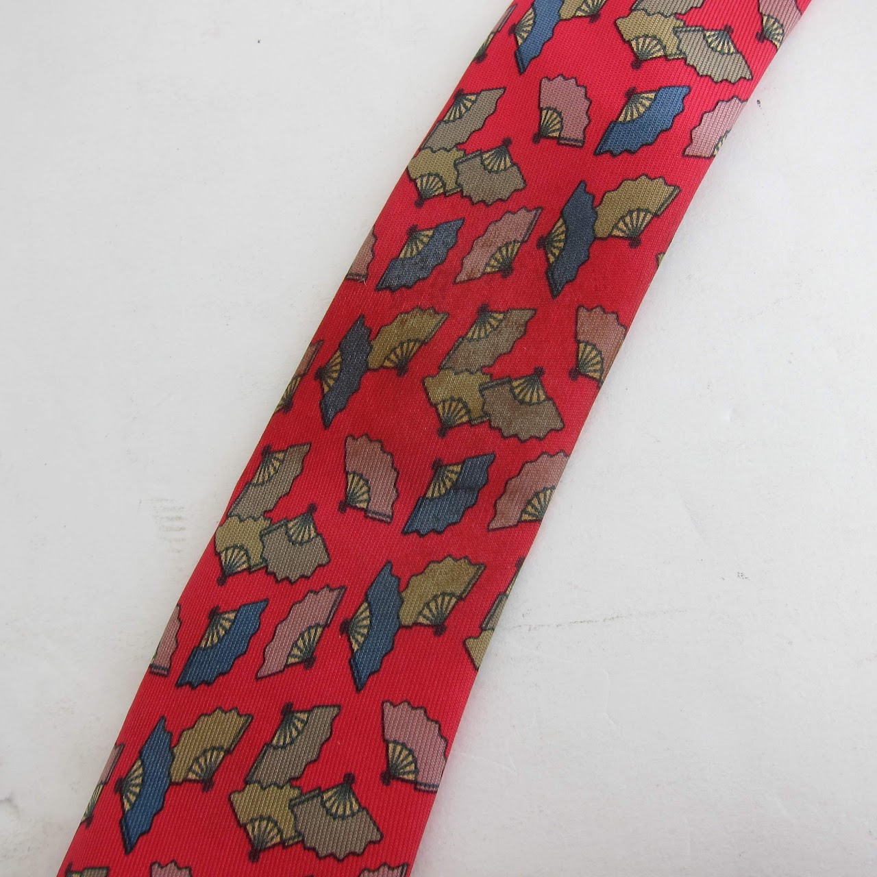 Hermès Silk Tie Red Duo