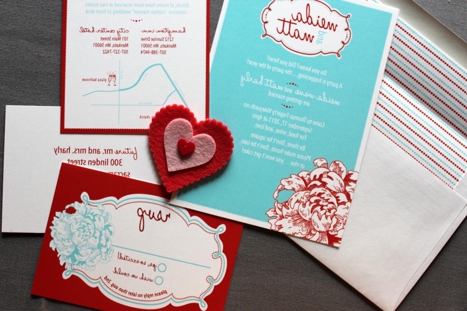 Retro Love Wedding invitations