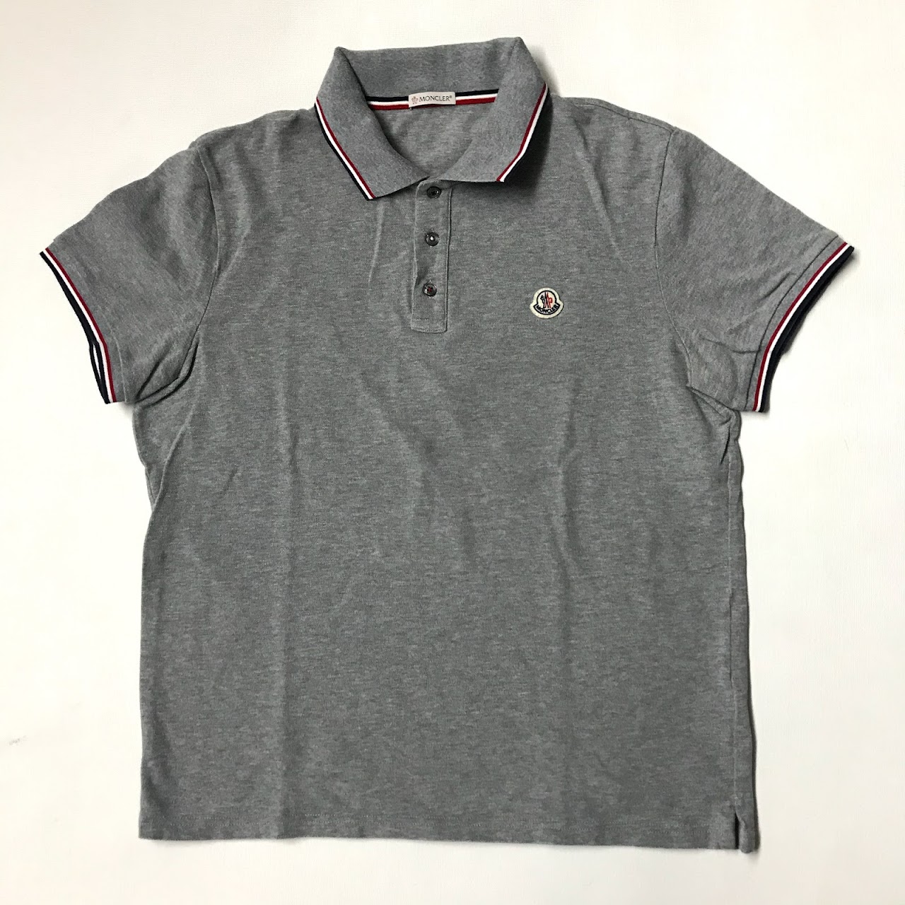 Moncler Navy Blue & Gray Polo Shirt Pair