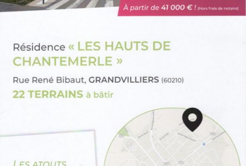  Vente Terrain à bâtir - à Grandvilliers (60210) 