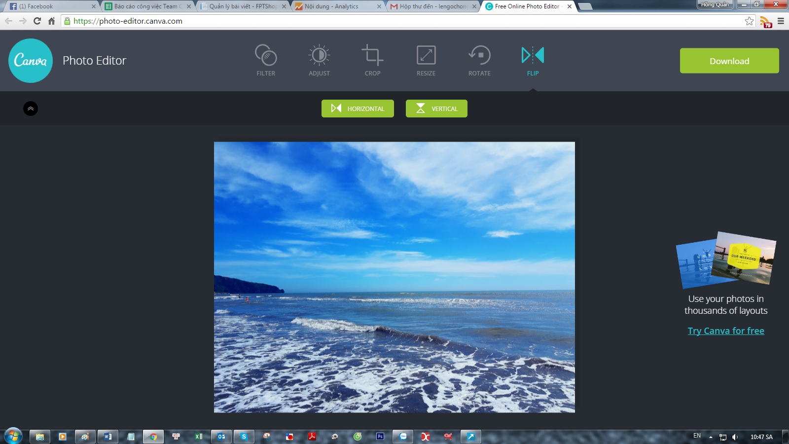 Canva Photo Editor