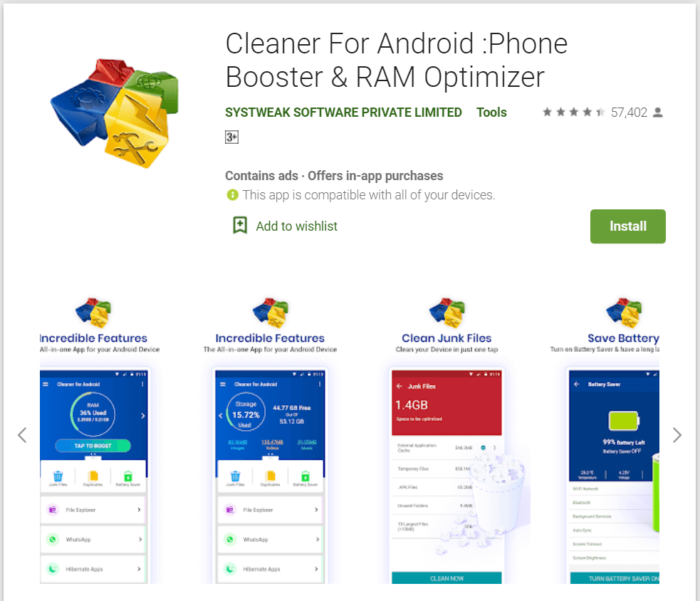 Cleaner สำหรับ Android – ตัวล้างโฆษณาที่ดีที่สุด