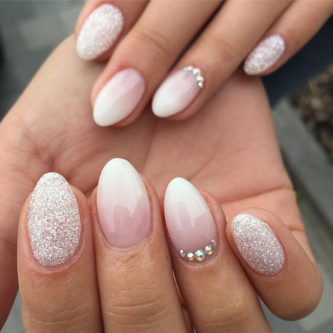 30 Dazzling Ways To Style White Nails Styles Art