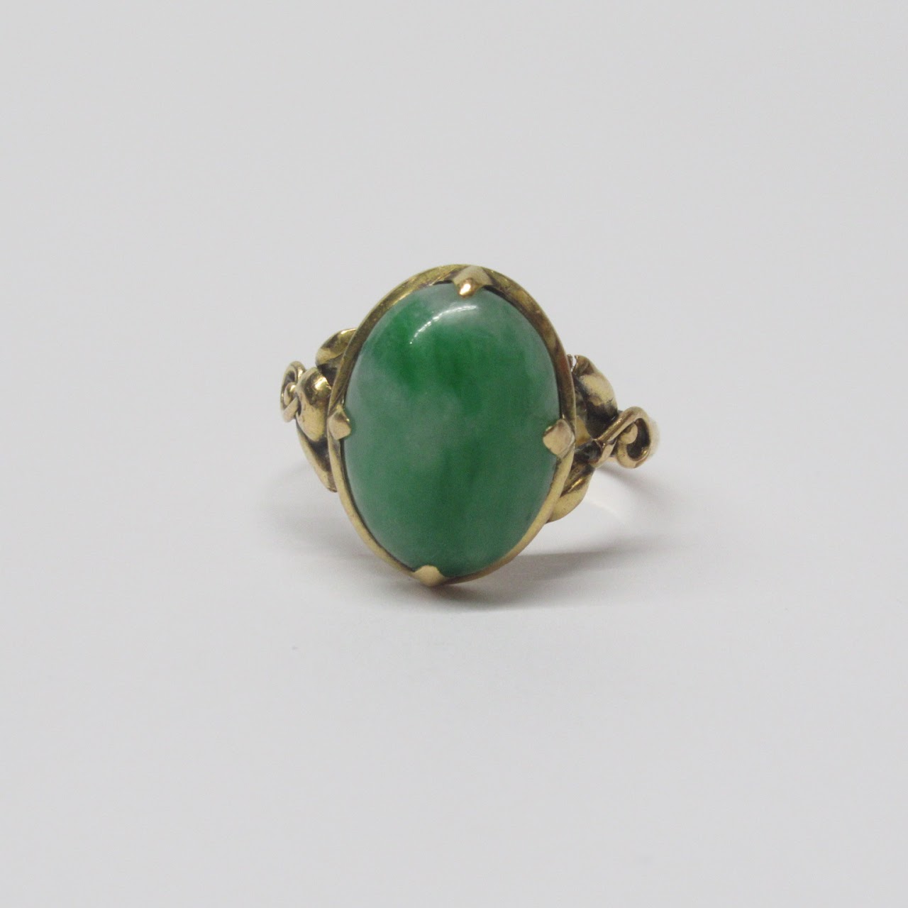 14K Gold & Green Accent Ring