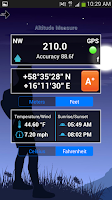 Altimeter GPS Calculator Lite Screenshot