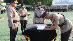 Kapolres Indramayu AKBP Dr. M. Fahri Siregar Pimpin Serah Terima Jabatan 