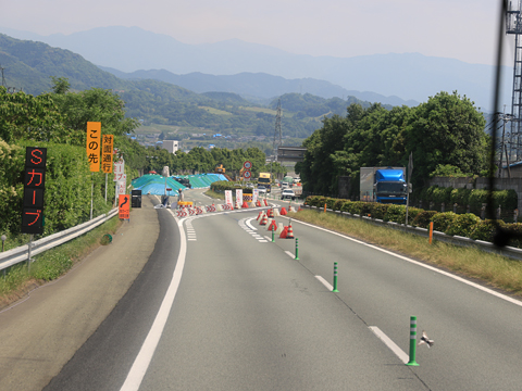 西鉄高速バス「桜島号」　9134　車窓　対面通行区間　その2