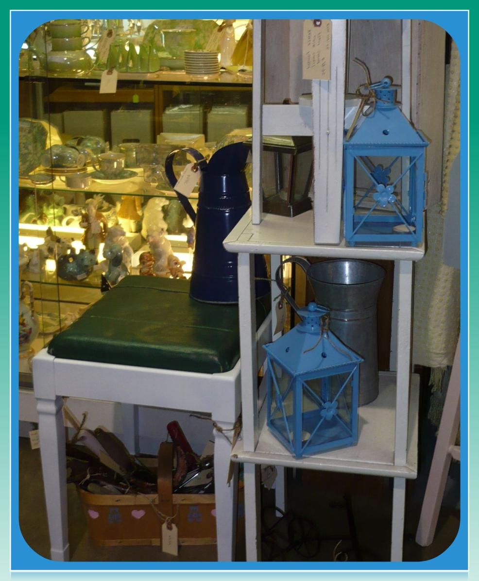 Birdhouse and candle lantern