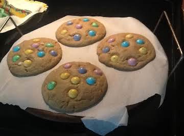 White Chocolate M&M Cookies