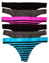 <br />Lady Princess Juniors 3 or 6 Pack of Nylon/Spandex Thongs (Variety of Colors)