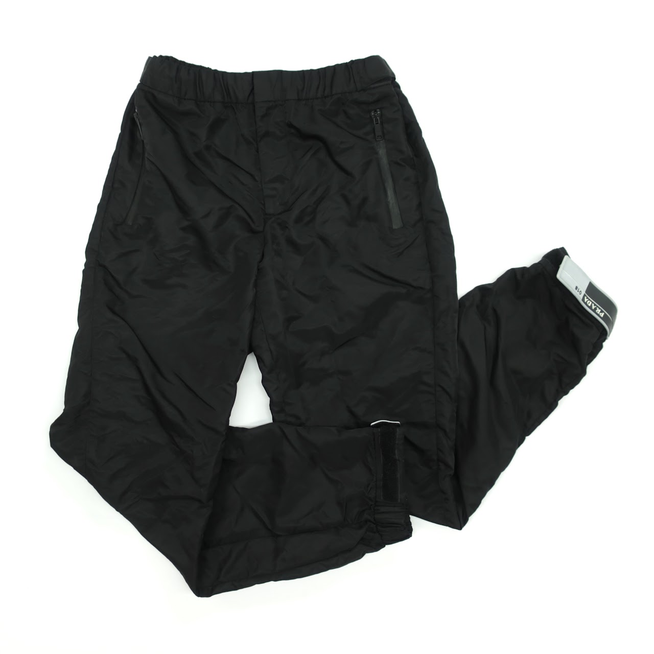 Prada Black Nylon Track Pants