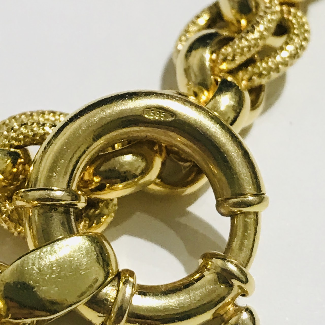 14K Gold Double Loop Bracelet