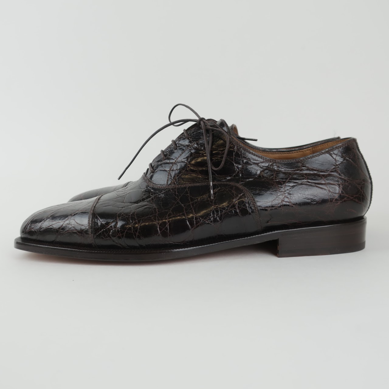 Ermenegildo Zegna Crocodile Lace Ups