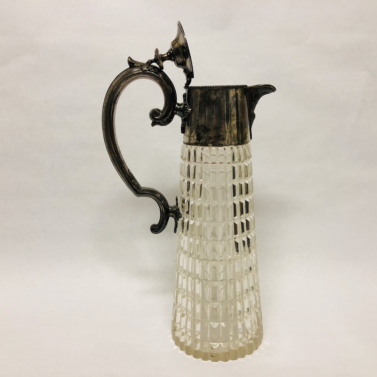 SIlverplate & Crystal Carafe