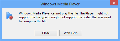 Windows Media Player에서 파일을 재생할 수 없는 문제 수정