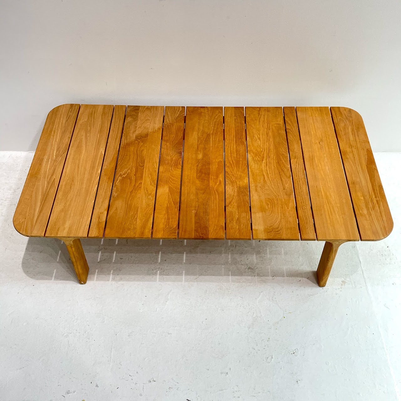 Gloster Loop 53.5" Coffee Table with Teak Top