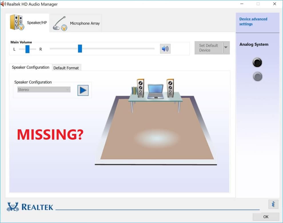 Hoe Realtek HD Audio Manager opnieuw te installeren