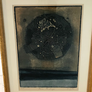 Signed  ‘Lunar Landscape’ Aquatint Etching 1969