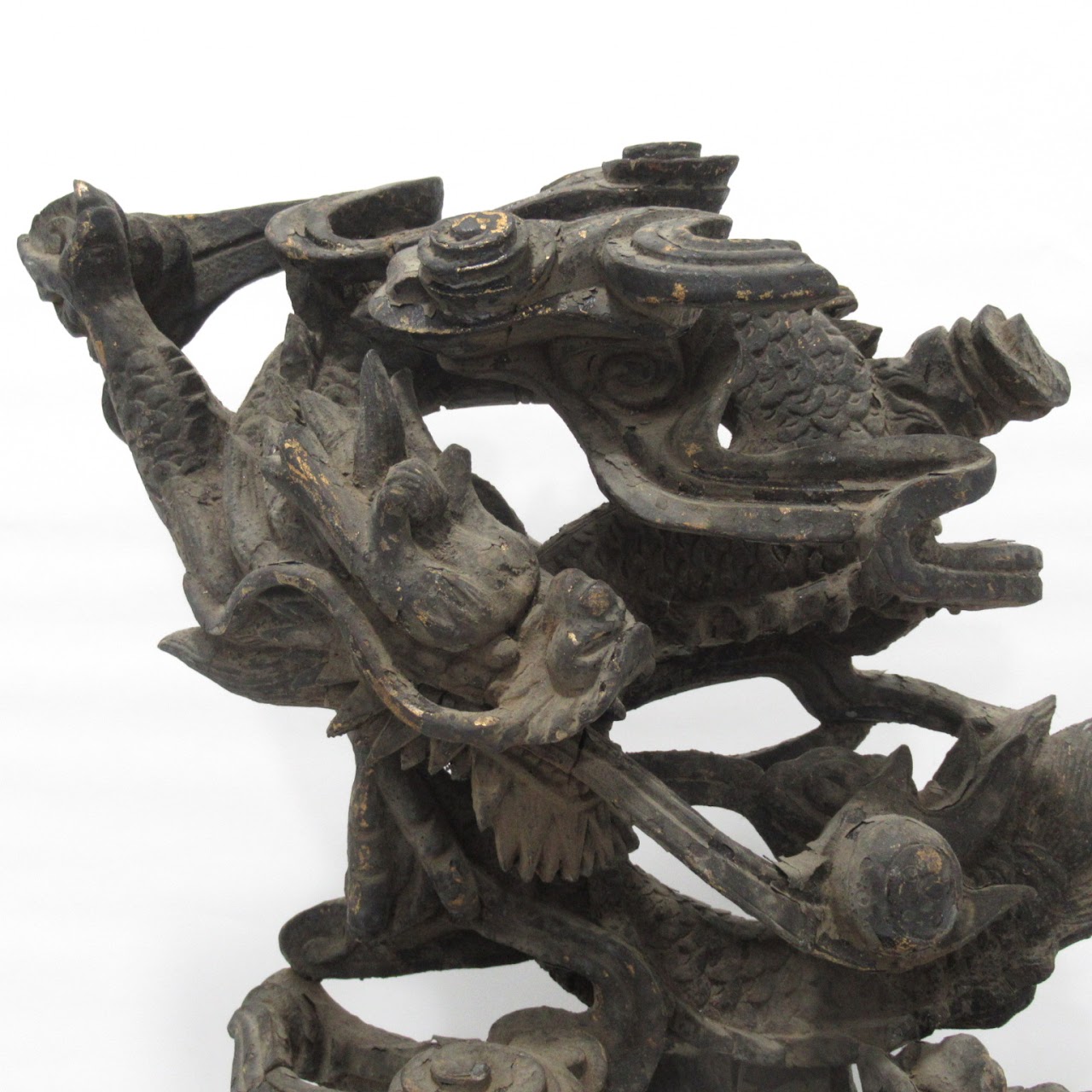 Antique Carved Dragon Sculpture