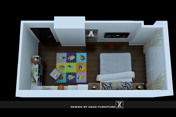 Thiết kế nội thất căn hộ chung cư số 4  W1 120m2, 3 phòng ngủ khu Central Sunrise City 25