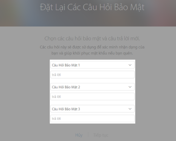 Quên câu hỏi bảo mật Apple ID - hình 6