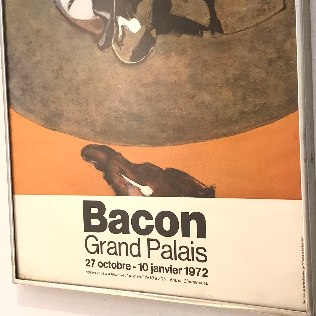 Francis Bacon Framed Exhibition Poster