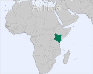 Kenya location map