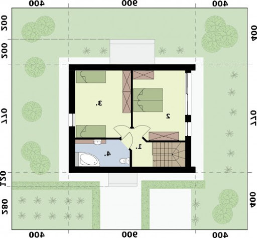 La Pampa 2 - na zgłoszenie do 70m2 - Rzut poddasza