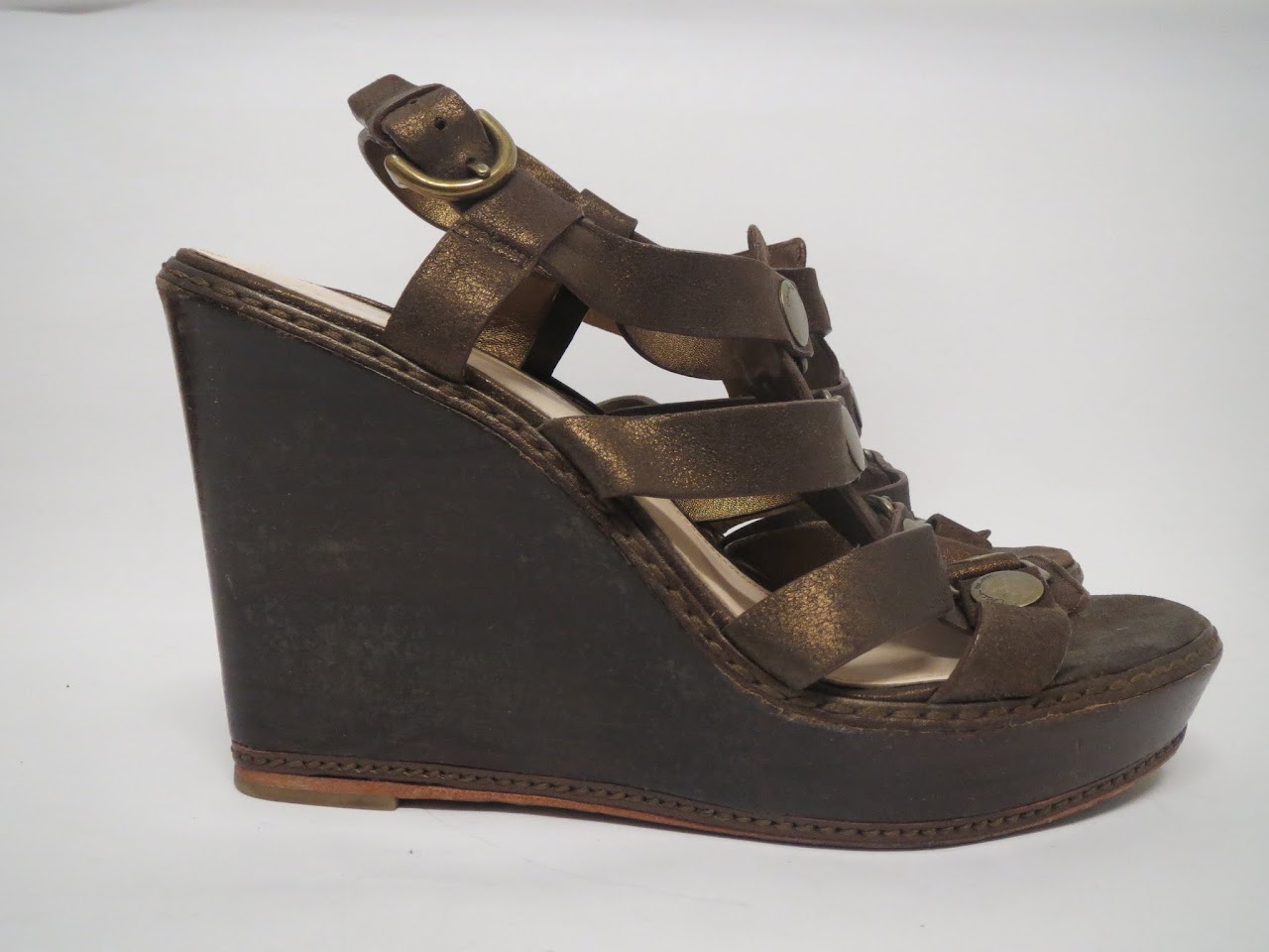 Coach Bronze Wedges