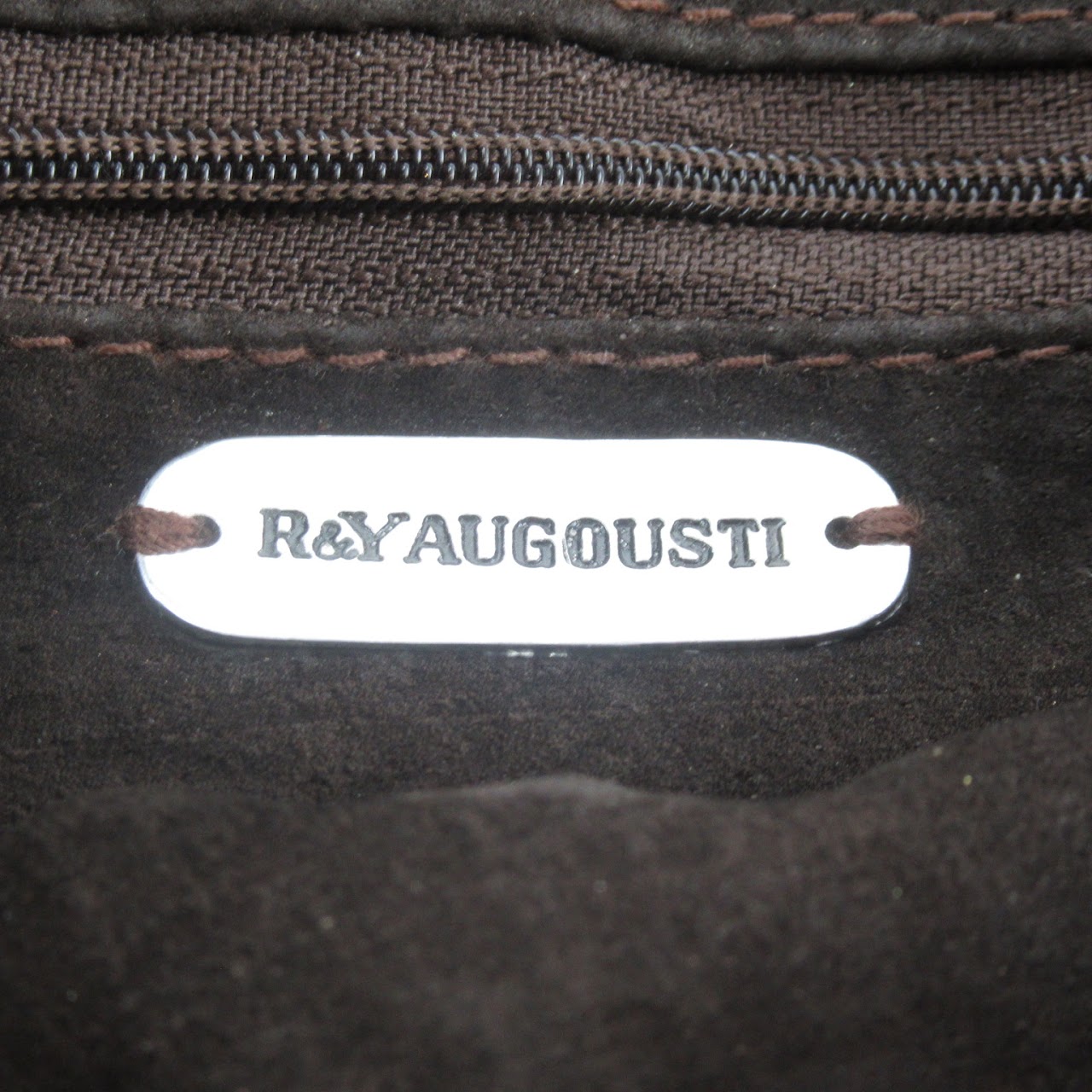 R&Y Augousti Leather & Shagreen Clutch Bag